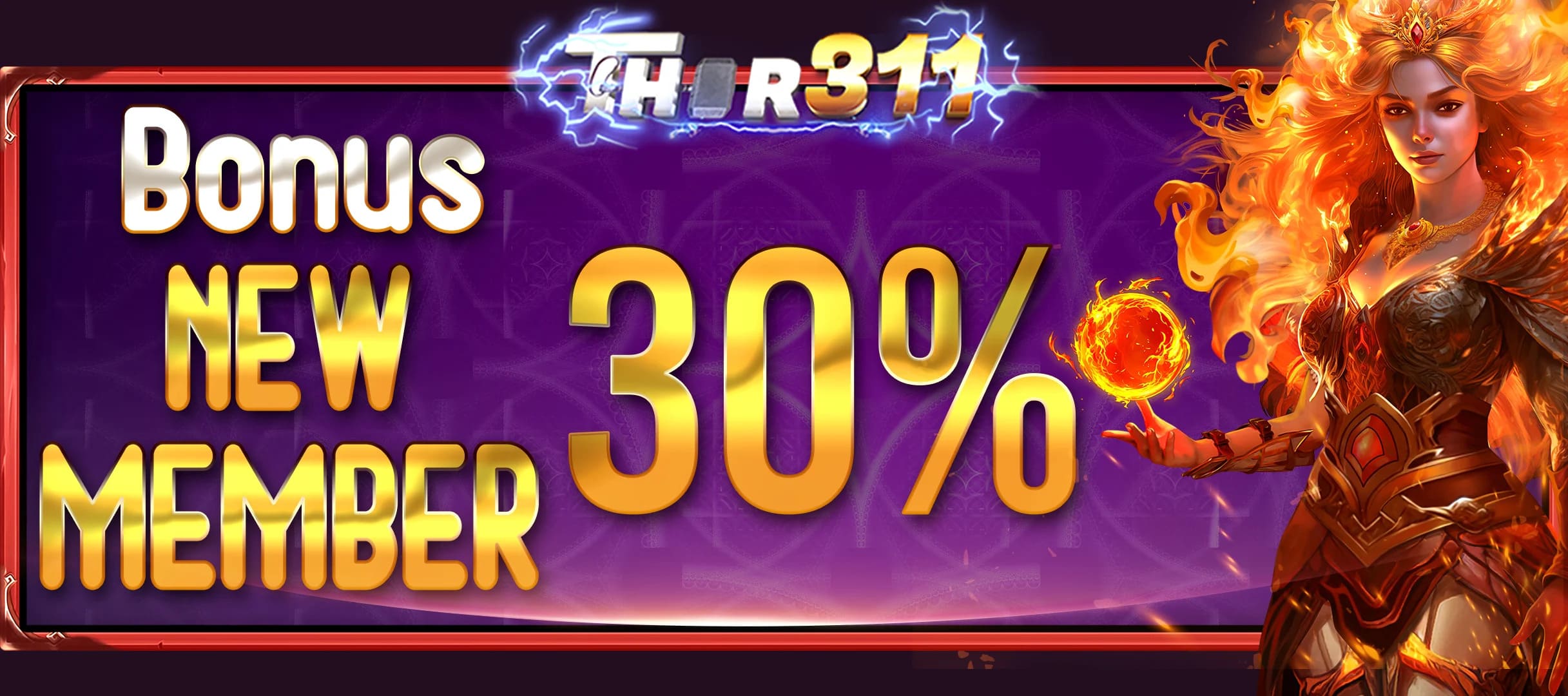 bonus new member 30% thor311